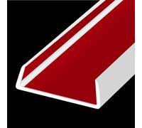 Rubber Edge Trim, Flexible Self Adhesive U Shaped Peel and Stick Edge Banding, 63.5mm(2-1/2") Big Size U Channel Edge Protector, Baby Proof Edge Guards for Woods, Plywood, Furnitures, 6m, White