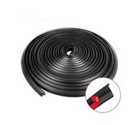 Rubber Edge Trim Guard 2/5/10M Car Rubber Sealing Strip Slanted T-Shape Auto Seal Weatherstrip Edge Trim Bumper Flare Arch Sealants(5m)