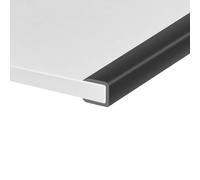 Rubber Edge Trim, Self-Adhesive U Channel Edge Trim, U Shaped Edge Protector for Plywood, Wood Boards, EPDM Material, Slot Width 3/8"(10mm), Length 10 Ft, Black