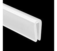 Rubber Edge Trim, U Channel Edge Protector Flexible Proof Edges Trims for Edges White 1/16" Slot, Fit for 0-3/32" Guard Protectors for Sheet Metal, Car Doors, Hatches, Table Corners 4M/13Ft