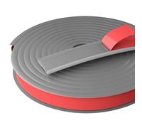 Rubber Edge Trim, U Shape Edge Banding Self Adhesive TPE 5M for Furniture Multicolor 9-40mm(Grey,15mm)