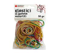 Rubber Elastic Bag 50 Gr. Assorted Colours and Sizes