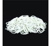 Rubber Elastic Bands, 100pcs White Office Rubber Ring, Rubber Bands 16 * 1.4mm, Strong Elastic Bands, Stationery Holder Band Loop Office Supplies