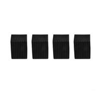 Rubber End for Fitness Equipment, Square Tube Cover with Non-Slip Design, Plastic Leg Protectors for Exercise Machine Parts, Chair Leg, 4-Pack(50 * 50)