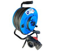 Rubber extension cable H05RR-F 3G2.5 mm² on reverse cable reel 25-50m