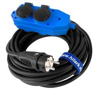Rubber Extension Cord H07RN-F 3G2.5mm2 Blue Multi-Way Adapter 1-50m