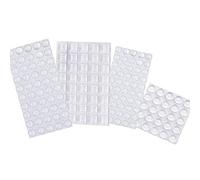 Rubber Feet 165 Pieces, Non Slip Small Clear Adhesive Bumper Pads, Self Stick Silicone Buffer Pads Noise Dampening Stops, Soft Protective Furniture Pads Cushion Dots for Cabinet Door/Drawer/Glass/Wall