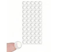 Rubber Feet Pads Adhesive Buffer Pads Door Bumpers Self Stick Noise Dampening Pads Small Clear Soft Close Cabinet & Furniture Bumpers 10 mm Diameter x 10 mm (Clear) Cupboard Door Stoppers (50)