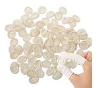 Rubber Finger Cots, 200pcs Disposable Natural Finger Cots Latex Anti-static Finger Covers Nail Art Gloves