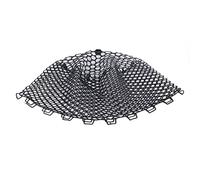 Rubber Fishing Net Replacement Strong Durable Collapsible Landing Net for Freshwater Saltwater Fishing Black 40cm Depth