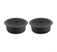 Rubber Flexible Cable Wire Hole Cover For Desk Offering Secure Cable Routing And Workspace Organization(50mm-black)