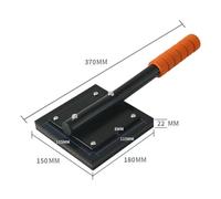 Rubber Floor Installation Block for Tile and Vinyl Plank Flooring, Tapping Hammer with Ergonomic Handle, Rubber and Iron Construction, Black