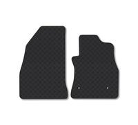 Rubber Floor Mats for the Fiat Doblo (2010+) UK Models - Custom Van Accessory Tailored fit Heavy-Duty, Waterproof & Anti-Slip Work Mats with Clips