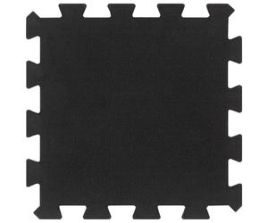 Rubber Floor Tiles Flooring Mat Gym Foam Exercise 9 pcs Black 16 mm vidaXL