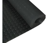 Rubber Flooring Matting - 1.8M X 3M X 3mm - Coin - Workshop Garage Shed Van Non-Slip