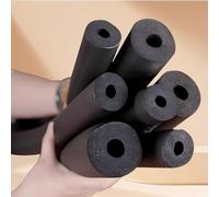 Rubber Foam Pipe Insulation Tube, 1.7 M Length, Flexible Thermal Pipe Wrap for Plumbing HVAC AC Line, Anti-Condensation Flame Retardant Weatherproof Sleeve(ID 32mm(1.26"))