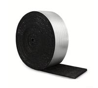 Rubber Foam Pipe Wrap Tape with Fire Resistant Aluminum Foil Layer and Strong Backing for Outdoor Pipe Temperature Control and Extended Service Life