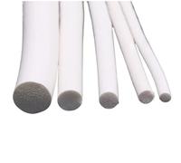 Rubber Foam Sealing Strip,1m Silicone Sponge Strip, 4mm 5 6 7 8 9 10 11 12 14 15 16mm White Closed-Cell Circular Foam Sealing Strips, 1pcs(11mm)