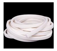 Rubber Foam Square Strip, Silicone Rubber Foam Square Sealing Strip White 3 Meters Multiple Sizes Pack of 1(10x10mm)
