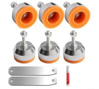 Rubber Foot Pad for Cutting Machine Base with Anti-Slip Shock-Absorbing and High Load-Bearing Protective Fixed Support Feet M6X30mm Thread Size 6-Piece Set