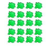 Rubber Frog Bath Toy, 20pcs Small Floating Frogs For Pond Ornament Swimming Bathtub, Cute Funny Green Bath Rubber Animals Squeaky Frog For Kids Boys And Girls Baby Shower Birthday