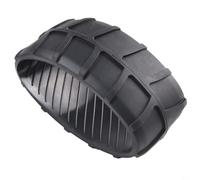Rubber Front Wheel Protector for Worx For Landroid M500 M700 S300, XL Noise Reduction Guard for Robotic Lawn Mower, Black 85x44mm