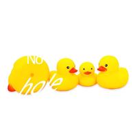 Rubber Funny Ducks/Duckies Waterproof No Bebe Noise Bath Toy Without Hole or with No Hole Student Office Desktop Decor IT Programmer Funny Partner Rubber Duckies in Bulk