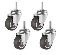 Rubber Furniture Caster Wheels 2InchReplacement with M6/M8/M10 Screws for Tables Beds WorkbenchesDurable & Easy to Install