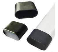 Rubber Furniture Feet Ferrule Cap Stoppers, Chair Leg Cap, Oval Covers Furniture Table Feet Floor Protectors, Pack Of 10(Black 20x40mm)