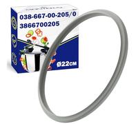 Rubber Gasket for Pressure Cooker - Diameter Ø 22 cm - 038-667-00-205/0 3866700205 Sealing Ring for Fissler - Warranty 10 Years - MONTERAL