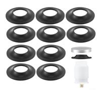 Rubber Gasket Replacement Set for Tip Toe Tub Drain Assemblies 10 Count to Support Functional Drain Seal Performance