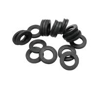 Rubber Gasket Screw Sealing Ring Waterproof Flat High Temperature Resistant Oring Shock Absorbing(M4x7x2-350pcs)