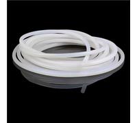 Rubber Gasket Trim Seal Strip 10M White Solid Silicone Cord, Dia 1-25mm Rubber Cylindrical Stripping 1pc(15mm)