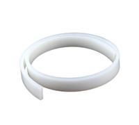 Rubber Glass Sealing Strip,White Rubber Square Flat Strips, 1meter Length Silicone Solid Water Resistance Sealing Strips(10MM*50MM)(4MM*25MM)