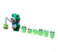 Rubber Glow Dark Frog Dashboard Ornament Suitable for Auto Dashboards and Monitor Edges Offering Flexible Attachment and Scratch Protection (noctilucence)