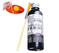 Rubber Glue Table Tennis Racket | Cleaner for Tennis Racket 100 ml with Brush | Glue Table Racquet, Designed Specifically For E Fans