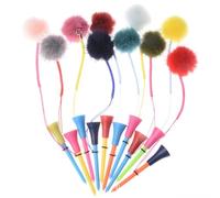 Rubber Golf Tees - Durable Plush Ball Design with Anti-Lost Rope, Stable Rubber Ball Support, Colorful Training Tee Set Gift | Practice on Drivin