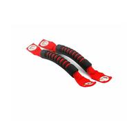Rubber Grab Grip Interior Handles Door Handle Compatible with JK/TJ/YJ/CJ Car Roll Bar Mount Side Grab Handles Kit(Red)