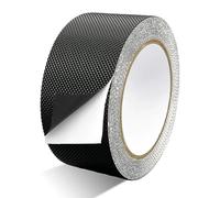 Rubber Grip Tape - 2.5cm x 5m Anti Slip Tape - Strong Self Adhesive Rubber Tape - Waterproof Non Slip Tape for Handles and Contact Surfaces (Black)