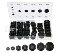 Rubber Grommet,170pcs Assortment Fire Wall Electrical Wire Gasket Kit Cable Blanking Closed Rubber Grommets