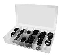 Rubber Grommet, 180 PCS Rubber Grommet Kit Electrical Conductor Gasket Ring Assortment Kit for Personal and Professional workshops, garages, and Plumbing Services