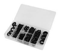 Rubber Grommet Assortment Set 180pcs | 8 Sizes Maintain Wire Cable Hose | Firewall Grommets for Automotive/Plumbing/Electronics | Robust Rubber Grommets Kit with Storage Case
