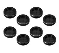Rubber Grommets for Wiring, 8 Pack Double-Sided Firewall Plugs, Round Cable Protector Fits 1-1/2" Drill Hole and 1-3/16" ID