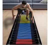 Rubber Gym Floor Mat, Non-Slip Portable Workout Mat for Jump Roping and Fitness Training