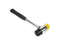 Rubber Hammer 30mm 35mm 40mm Soft Nylon Rubber Mallet Double-Faced Replaceable with Non-Slip Rubber Handle for Jewelry DIY Craft Tools (40mm)