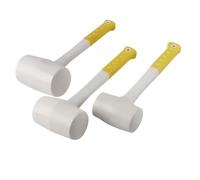 Rubber Hammer, Ceramic Tile Plastic Glue Installation Hammers with Non-Slip Handle Camping Mallet 1pcs(55mm Diameter)