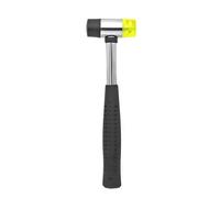 Rubber Hammer Double Faced Work Glazing Window Nylon with Round Head and Non-Slip Handle DIY Hand Tool for Woodworking(40mm)