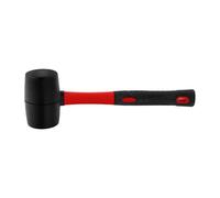 Rubber Hammer, Small Mallet Hammer Fiberglass Handle Double Face Tap Multifunctional Rubber for Flooring Tent Stakes Woodworking(602g)