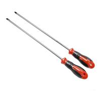 Rubber Handle 12 Inch Magnetic Screwdriver, Perfect for Working in Difficult Access Areas (Slotted Screwdriver)