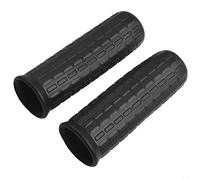 Rubber Handle Cover, 2Pcs Wheelbarrow Antiskid Rubber Handles, Universal Accessories Handles Round Tubes Replacement for Yard Cart Black(114 x 20mm)